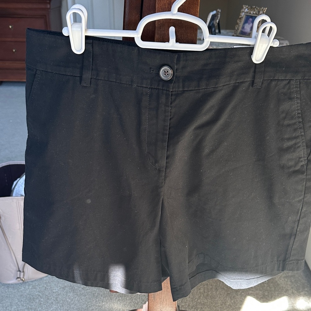 LOFT Women's Classic Black Bermuda Shorts